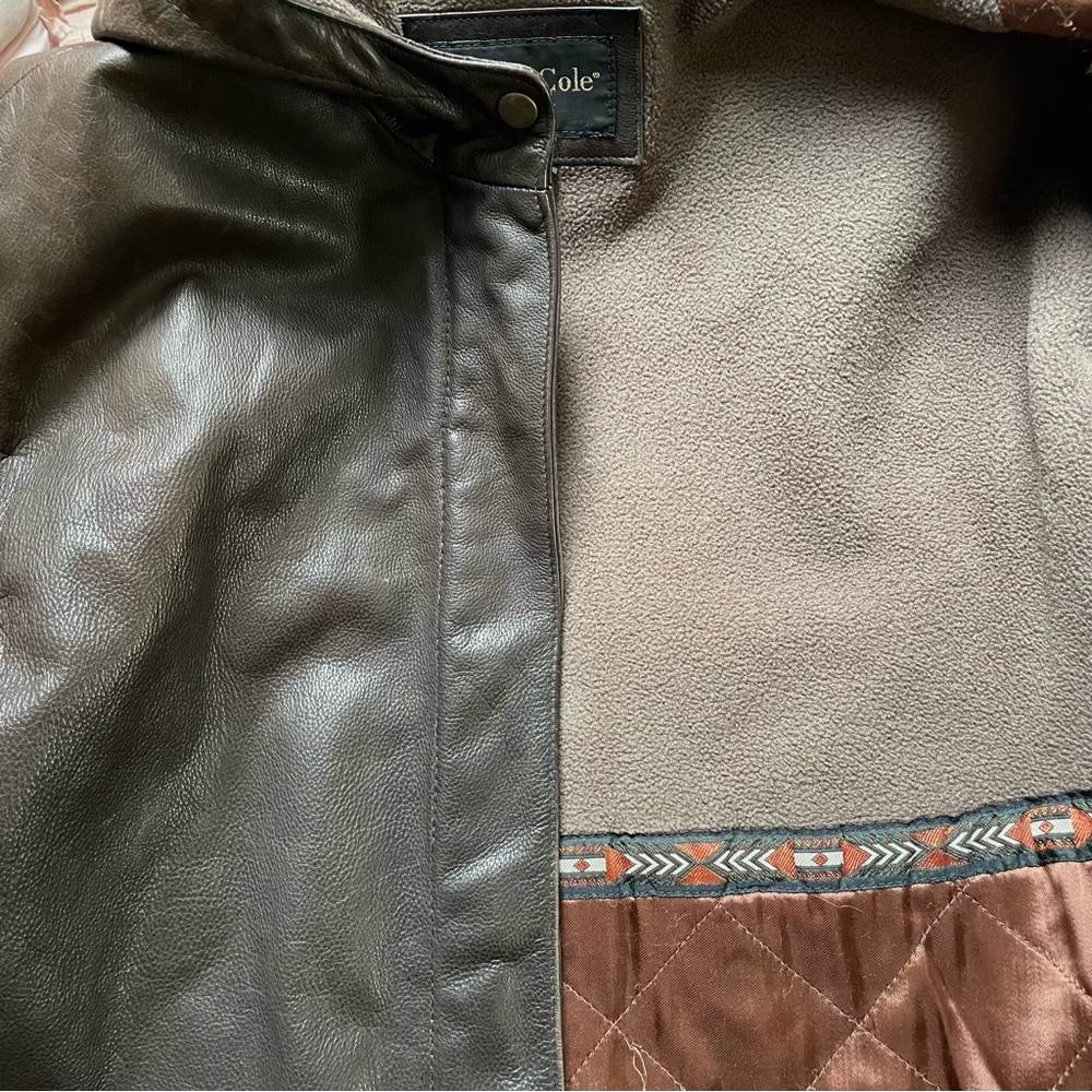 VINTAGE KENNETH COLE Brown Leather Jacket